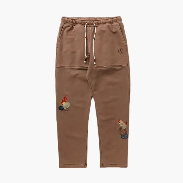 Travis Scott X Jordan Fleece Pants Archaeo Brown
