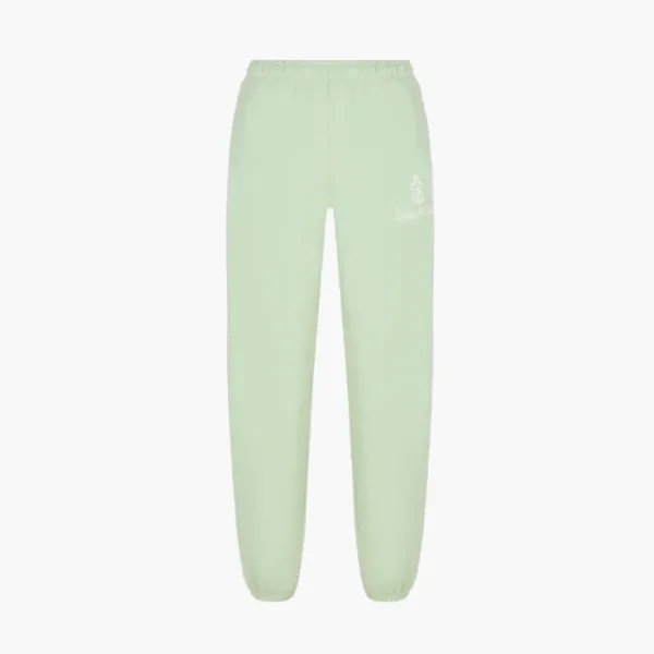 Sporty & Rich Vendome Logo Printed Pants Green
