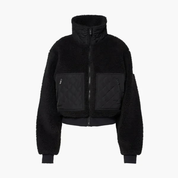 Alo Yoga Sherpa Edge Bomber Black