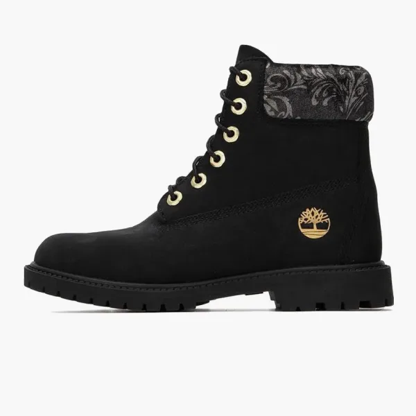 Timberland 6 Inch Heritage Lace Up Cupsole Boots WMNS Black Nubuck