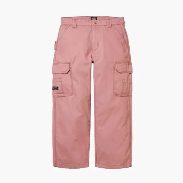 Supreme x Dickies Flannel Lined Cargo Pants Pink