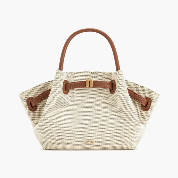 JW PEI Hana Mini Tote Bag Brown Canvas