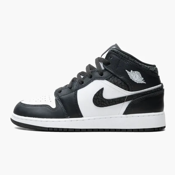 Air Jordan 1 Mid GS Panda Elephant