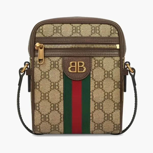 Gucci X Balenciaga The Hacker Project Shoulder Zip Bag Beige