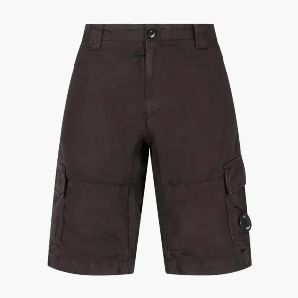 C.P. Company Stretch Sateen Cargo Shorts Brown