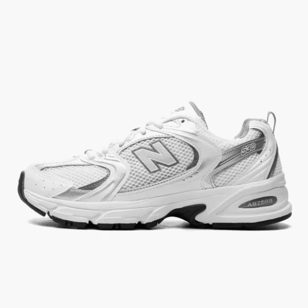 New Balance 530 White Metallic Silver