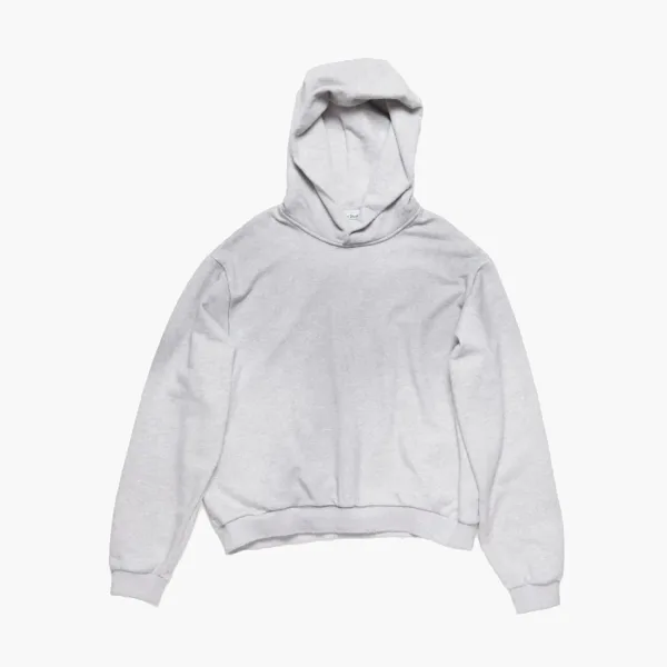 Acne Studios Logo Hooded Sweater Pale Grey Melange