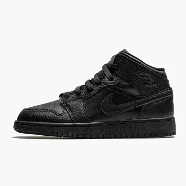 Air Jordan 1 Mid GS Triple Black