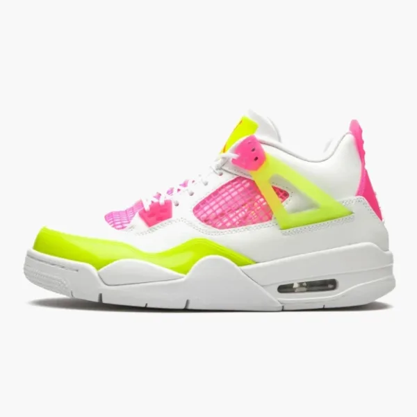 Air Jordan 4 Retro GS White Lemon Pink