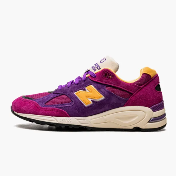 New Balance 990v2 Made in USA x Teddy Santis Purple Yellow