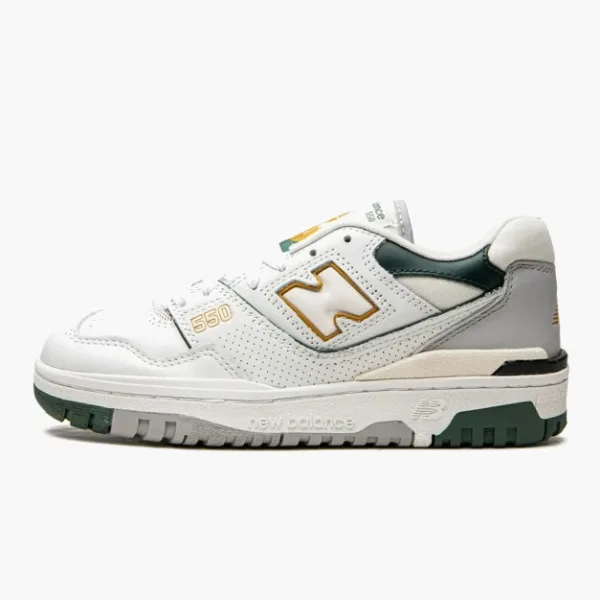 New Balance 550 White Nightwatch Green