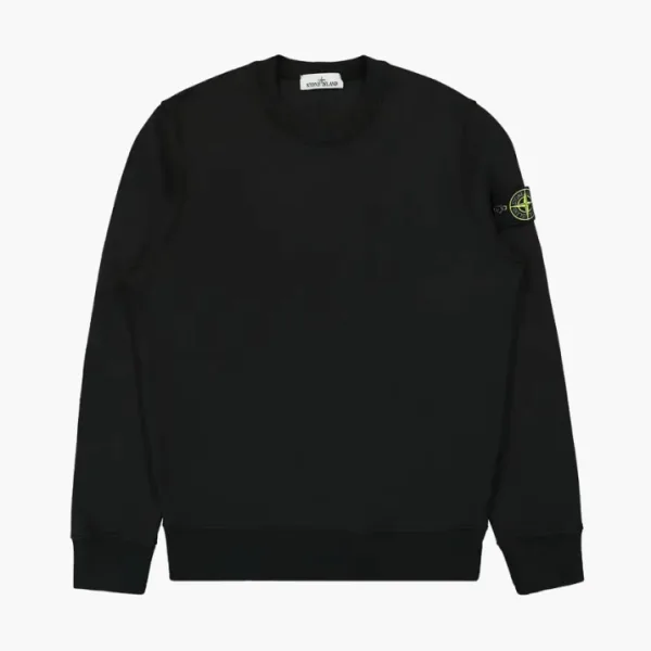 Stone Island Garment Dyed Sweatshirt Black