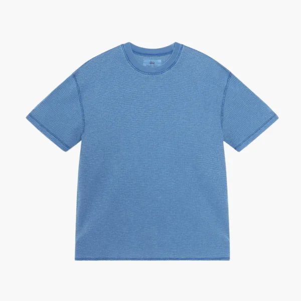 Stussy Pigment Dyed Short-Sleeve Thermal  Blue