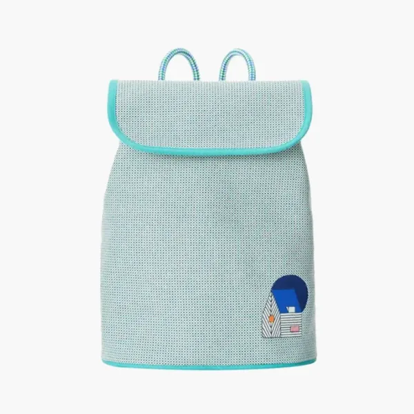 Hermès Thailand Les Cabanes backpack Blue & Mint Green