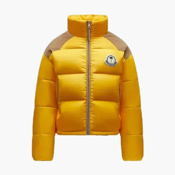 Moncler x Palm Angels Kelsey Short Down Jacket Mustard Yellow