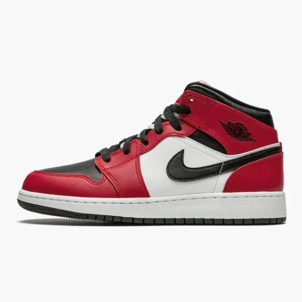 Air Jordan 1 Mid GS Chicago Black Toe