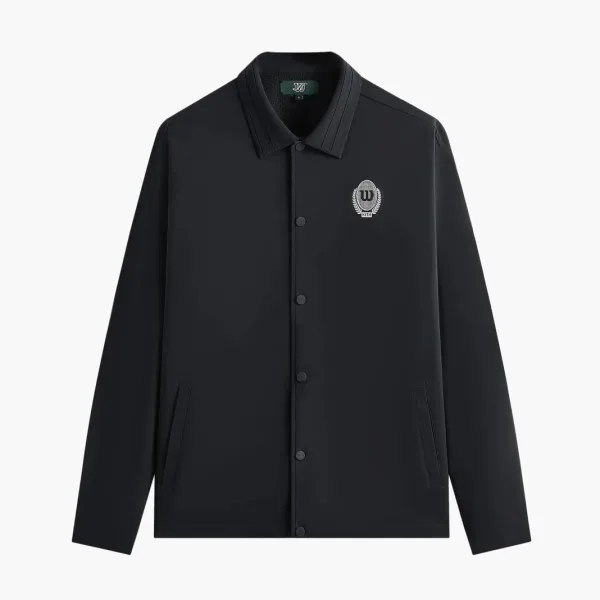 Kith x Wilson Coaches Jacket Black