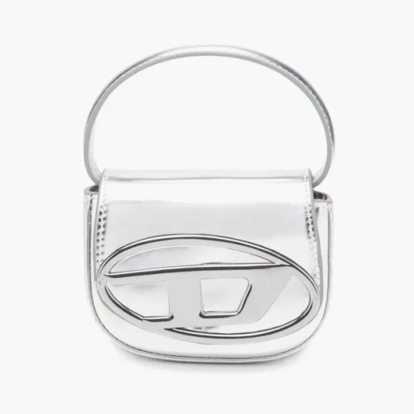 Diesel 1DR Iconic Mini Bag Mirrored Leather White