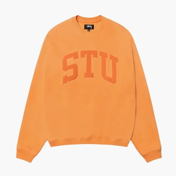 Stussy Stu Relaxed Crew Orange
