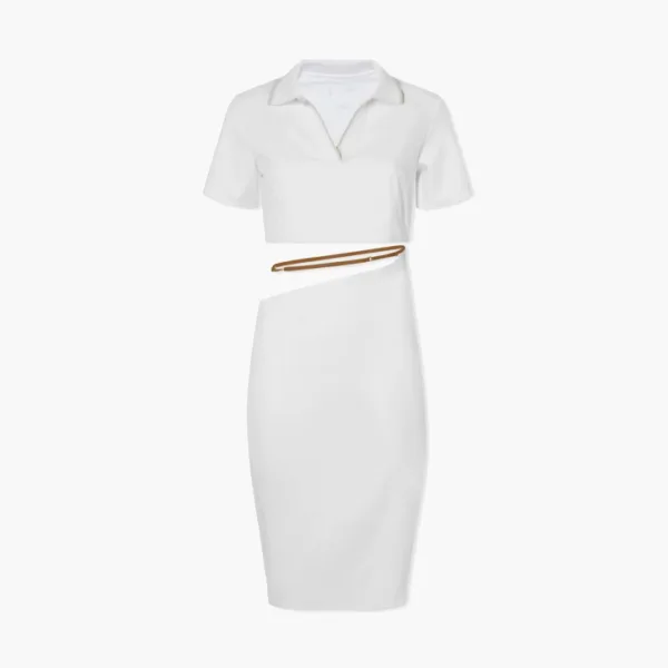 Nike Jacquemus Cutout Polo Dress White