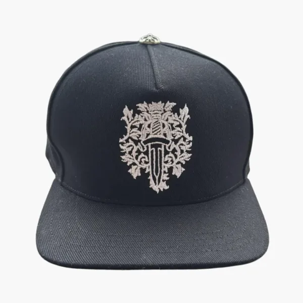 Chrome Hearts Dagger Denim Baseball Hat Black