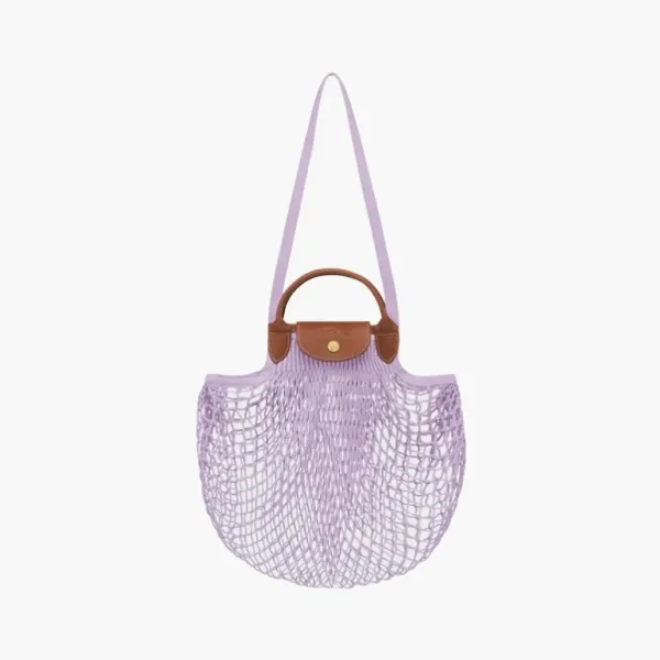 Longchamp Le Pliage Filet Top Handle Bag Lilac
