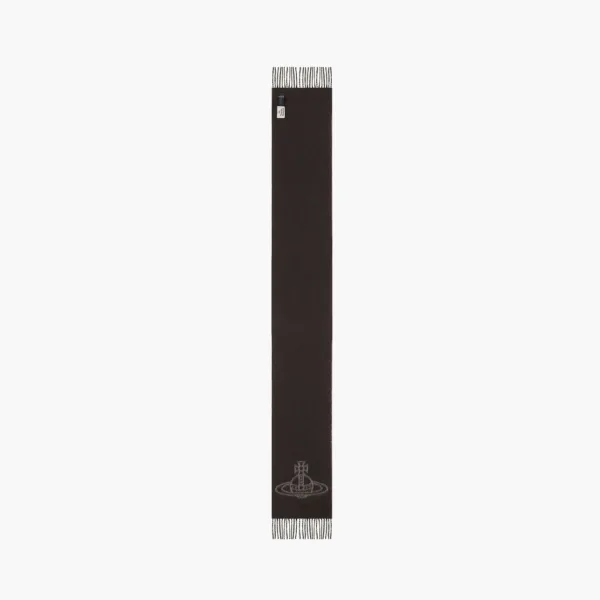 Vivienne Westwood Single Orb Double Scarf Black