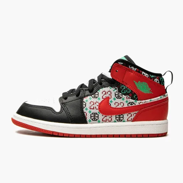 Air Jordan 1 Mid SE PS Ugly Christmas Sweater