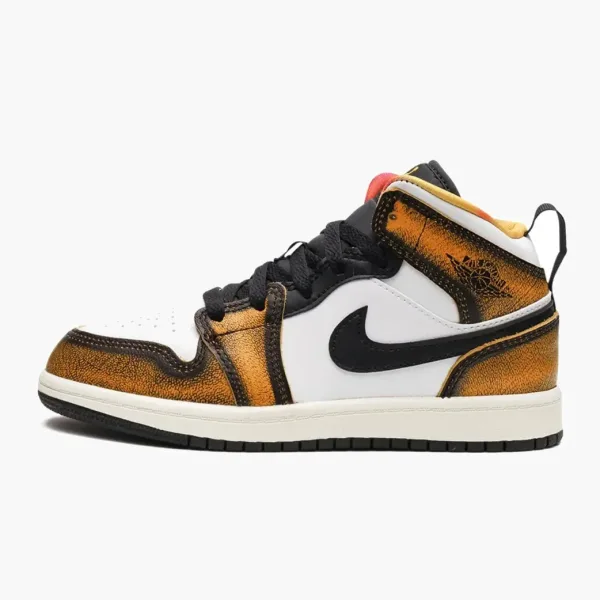 Air Jordan 1 Mid SE PS Wear-Away - Taxi