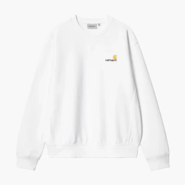 Carhartt WIP American Script Sweatshirt White
