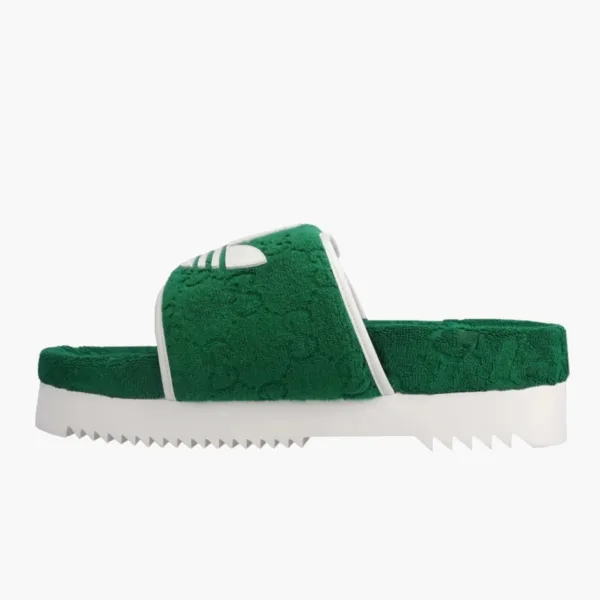 Adidas x Gucci GG Platform Sandal Green