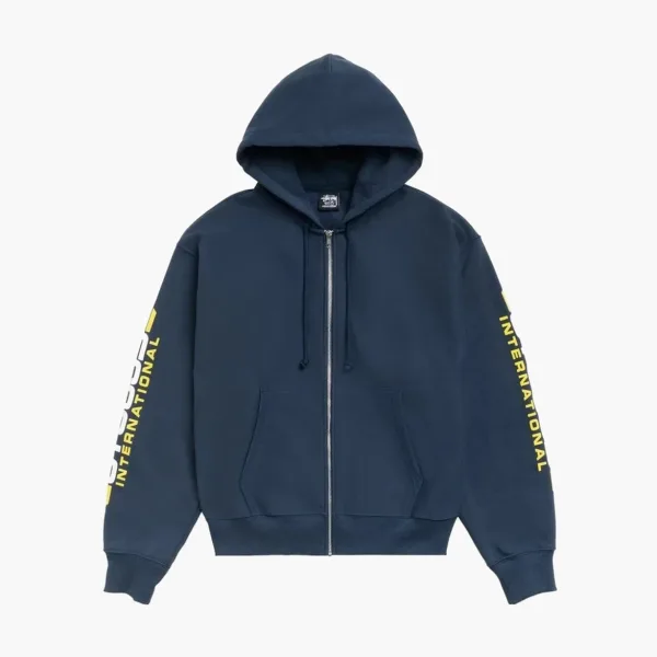 Stussy Blade Zip Hoodie Navy
