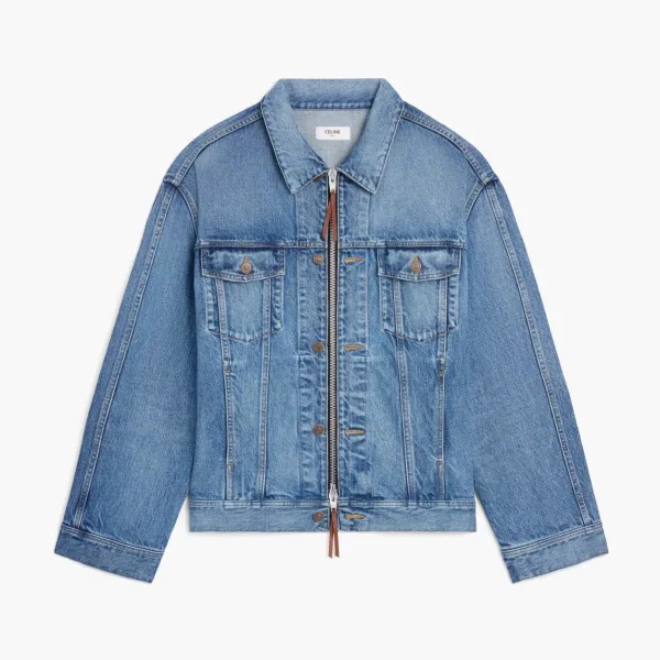 Celine Trucker Jacket Clear Waterfall