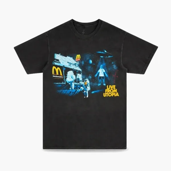 Travis Scott Cactus Jack Live From Utopia Tee Black