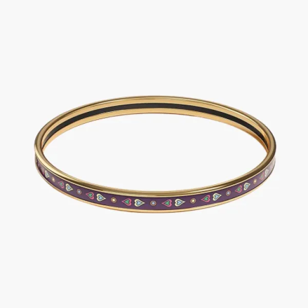 Hermes Bracelet Harnais de Cœur Purple