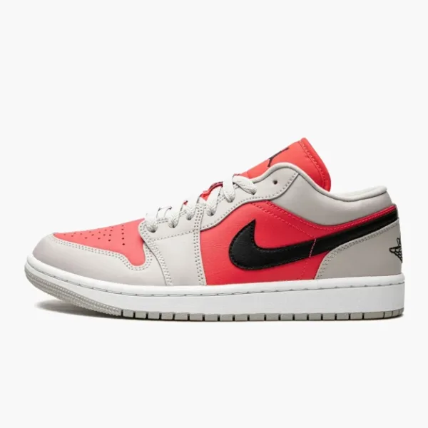 Air Jordan 1 Low WMNS Light Iron Ore / Siren Red