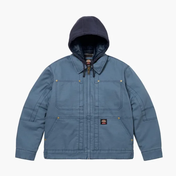 Supreme x Dickies Hooded Work Jacket Light Blue