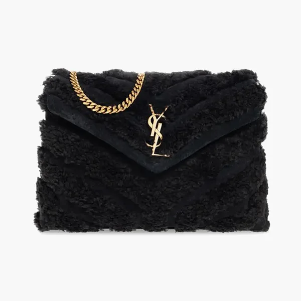 Saint Laurent Medium Loulou Shoulder Bag "Black"