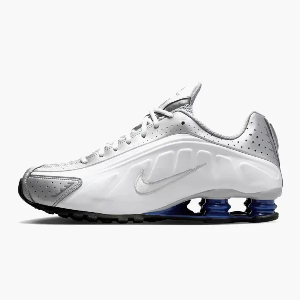 Nike Shox R4 Metallic Silver Deep Royal Blue