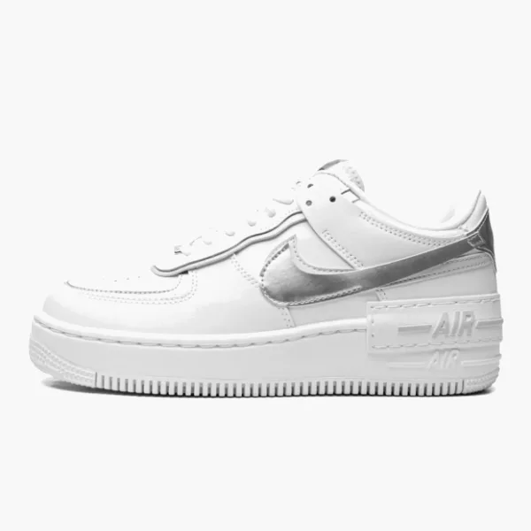 Nike Air Force 1 Shadow WMNS 'White Metallic Silver'