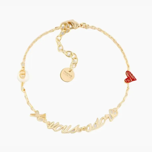 Dioramour Je Vous Adore Bracelet WMNS Gold
