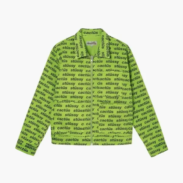Stussy X Cpfm Zip Work Jacket Green
