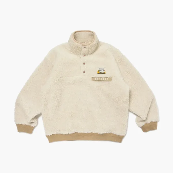 Human Made Boa Fleece Pullover Black White
