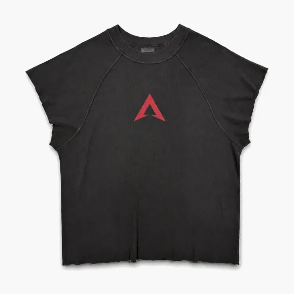 ARNODEFRANCE Waffle Game A T-Shirt Black