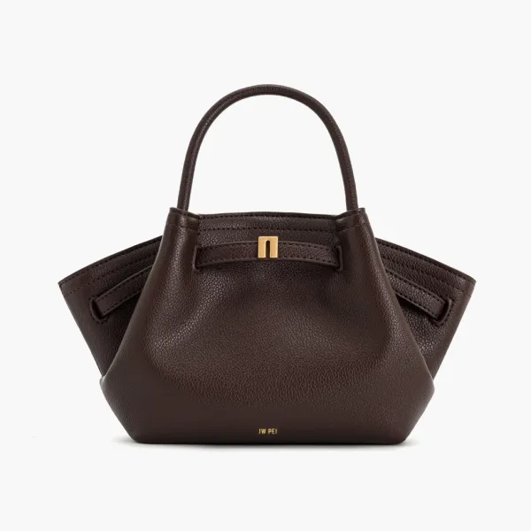 JW PEI Hana Mini Tote Bag Dark Brown