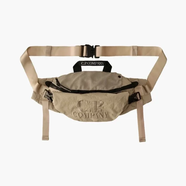 C.P. Company Plain Paper Touch Crossbody Pack Beige