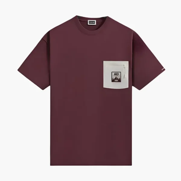 KITH X Columbia Ard Vintage Tee Burgundy