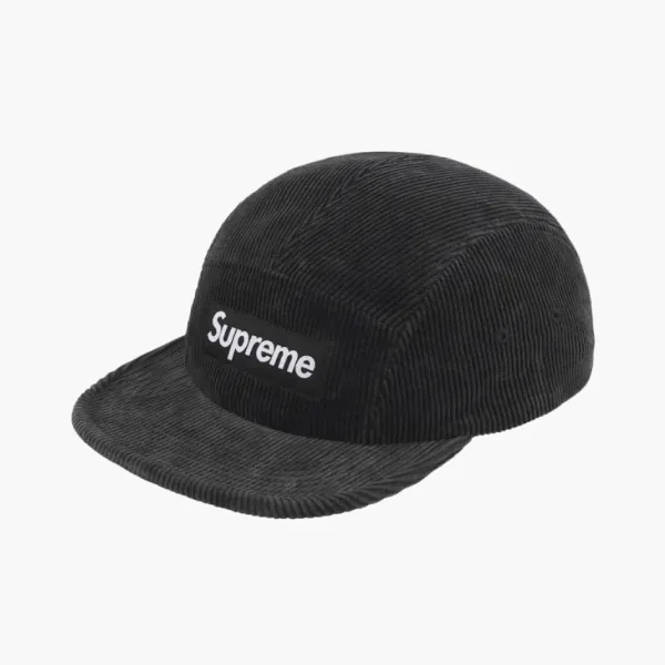 Supreme Corduroy Camp Cap Black