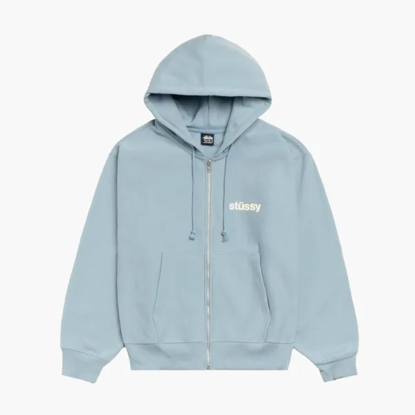 Stussy Built Tough Zip Hoodie Slate