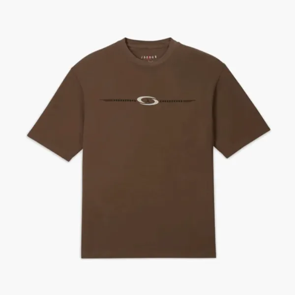Jordan x Travis Scott T-shirt Men's Horsehair Brown Horsehair